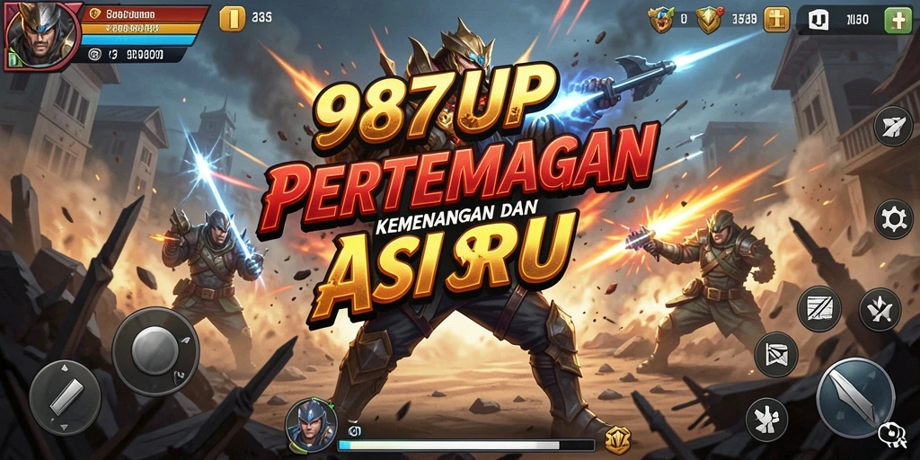 Tampilan menegangkan dari gameplay 987UP yang penuh aksi.