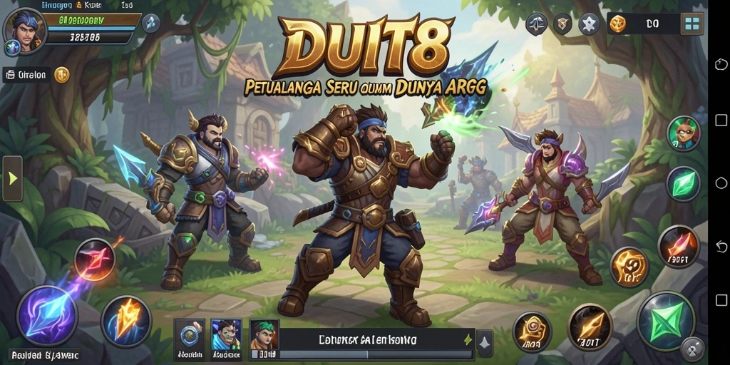 Tampilan gameplay seru dalam petualangan ARPG DUIT8.