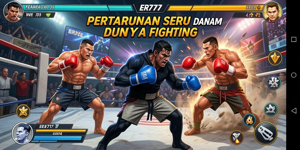 Tampilan seru pertarungan di ER777 dengan karakter kuat.