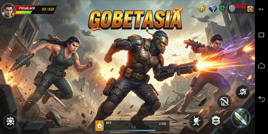 Tampilan seru gameplay GOBETASIA dengan aksi mendebarkan.