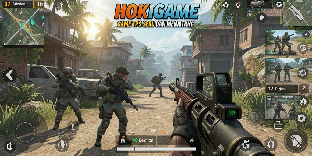 Tampilan gameplay HOKIGAME yang intens dan penuh aksi.