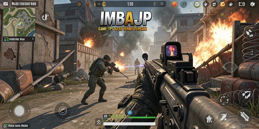 Tampilan gameplay menegangkan di IMBAJP dengan aksi seru.