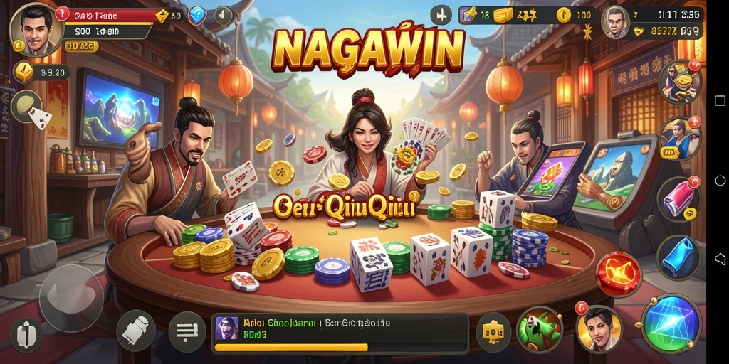 Tampilan gameplay NAGAWIN yang menarik dan interaktif.