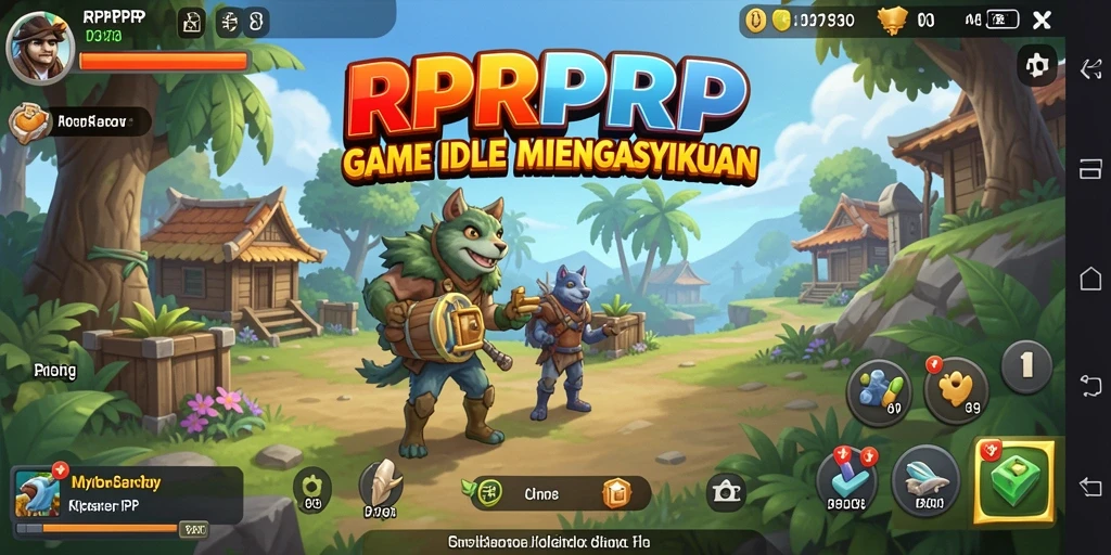 Tampilan gameplay RPRPRP dengan karakter-karekter ikonik yang siap beraksi.