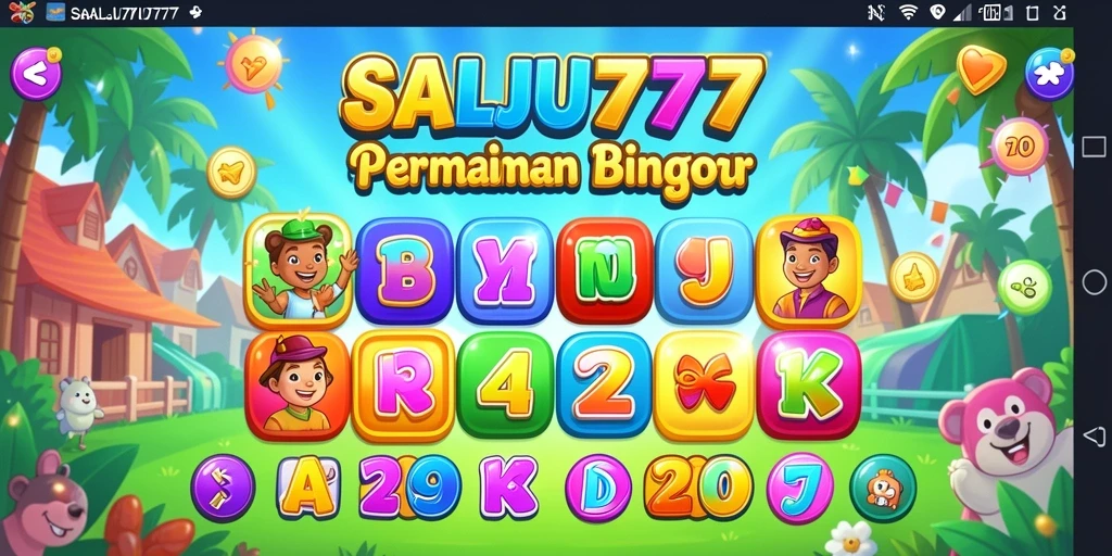 Screenshot gameplay SALJU777 menampilkan suasana permainan Bingo yang seru.